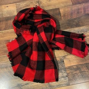 2/$10 Buffalo plaid blanket scarf